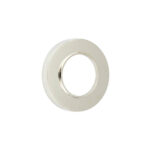 Frelan Burlington Plain Outer Roses Polished Nickel