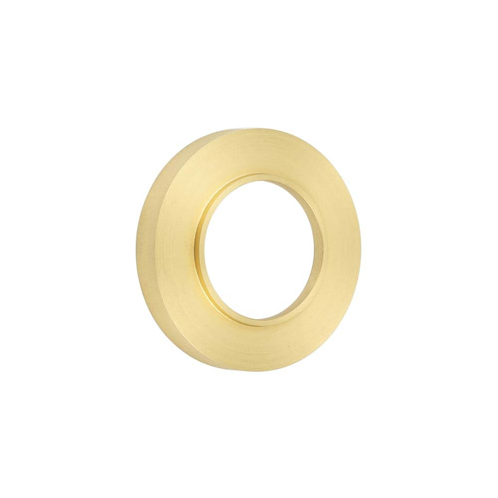 bur50sb.jpg Frelan Burlington Plain Outer Roses Satin Brass - Image 1