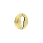 Burlington Euro Profile Escutcheons No Rose Satin Brass