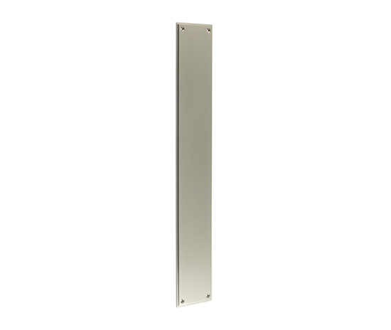 bur778sn.jpg Frelan Burlington Finger Plate 450 X 75mm Satin Nickel - Image 1