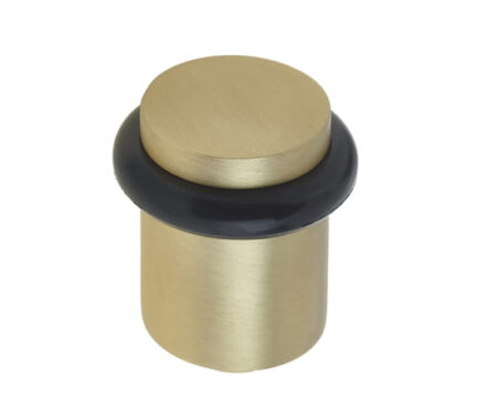 Frelan Burlington Plain Door Stops Satin Brass