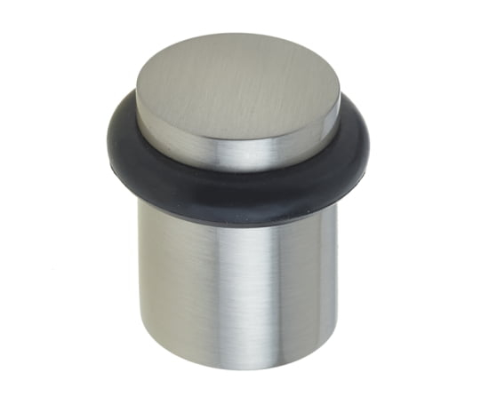 bur960sn.jpg Frelan Burlington Plain Door Stops Satin Nickel - Image 1