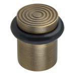 Frelan Burlington Reeded Door Stops Antique Brass