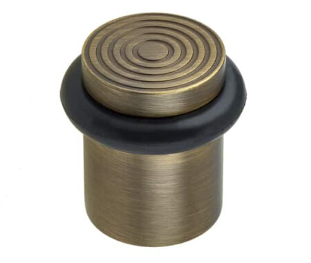 Frelan Burlington Reeded Door Stops Antique Brass