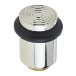 Frelan Burlington Reeded Door Stops Polished Nickel