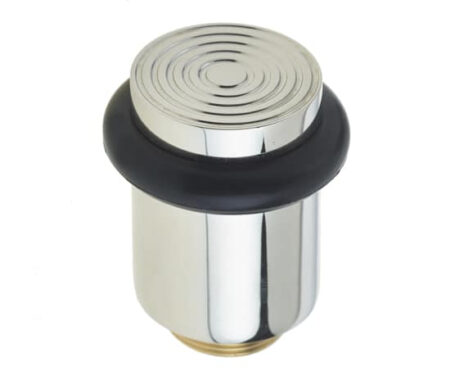 Frelan Burlington Reeded Door Stops Polished Nickel