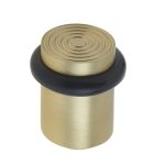 Frelan Burlington Reeded Door Stops Satin Brass