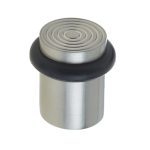 Frelan Burlington Reeded Door Stops Satin Nickel