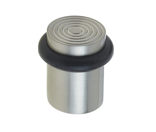 bur963sn.jpg Frelan Burlington Reeded Door Stops Satin Nickel - Image 1