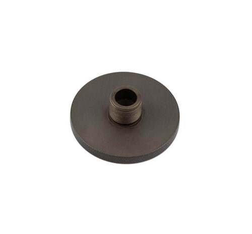 Burlington Knurled Bases to Suit Wall Mounted Doorstops 50mm Dia Dark Bronze