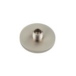 Burlington Knurled Bases to Suit Wall Mounted Doorstops 50mm Dia Satin Nickel