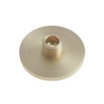 Burlington Plain Bases to Suit Wall Mounted Doorstops Satin Brass
