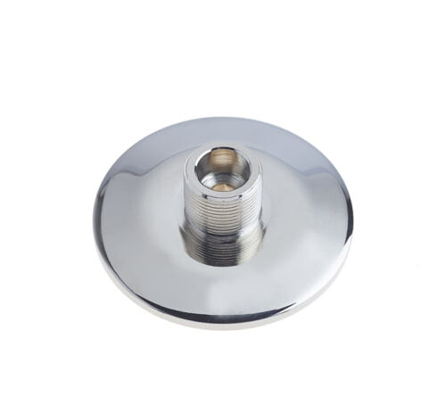 Burlington Chamfered Bases to Suit Wall Mounted Doorstops Polished Nickel