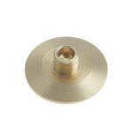 Burlington Chamfered Bases to Suit Wall Mounted Doorstops Satin Brass