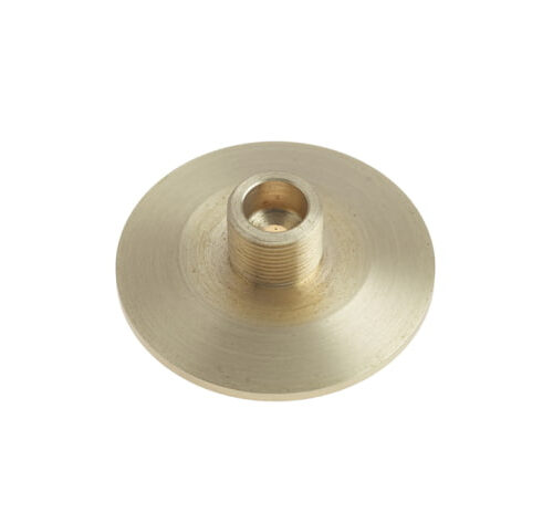 Burlington Chamfered Bases to Suit Wall Mounted Doorstops Satin Brass