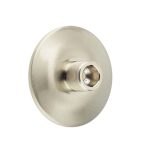 Burlington Chamfered Bases to Suit Wall Mounted Doorstops Satin Nickel