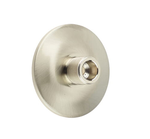 Burlington Chamfered Bases to Suit Wall Mounted Doorstops Satin Nickel