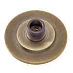 Burlington Stepped Bases to Suit Wall Mounted Doorstops Antique Brass