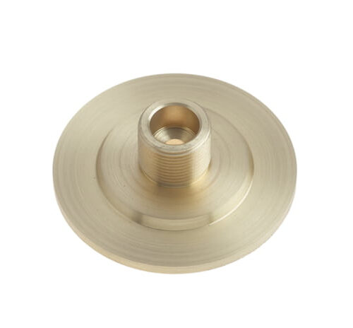 Burlington Stepped Bases to Suit Wall Mounted Doorstops Satin Brass