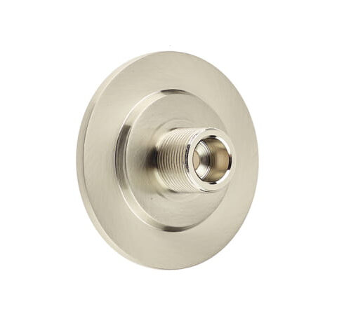 Burlington Stepped Bases to Suit Wall Mounted Doorstops Satin Nickel