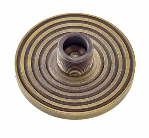 Burlington Reeded Bases to Suit Wall Mounted Doorstops Antique Brass