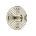 Burlington Reeded Bases to Suit Wall Mounted Doorstops Satin Nickel