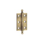 Hoxton Brass Finial Hinges 50x35mm Antique Brass
