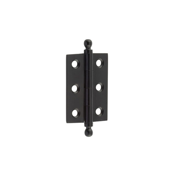 Hoxton Brass Finial Hinges 50x35mm Black