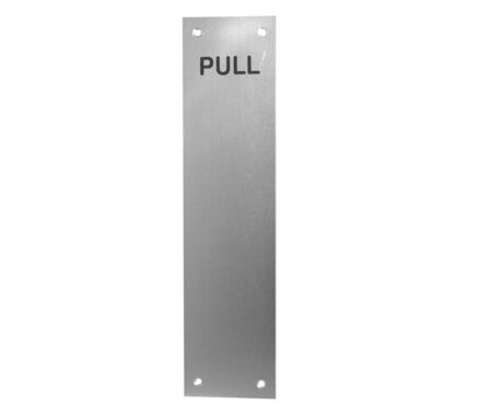 Jedo Engraved Fingerplates "Pull" 305x75mm Satin Anodised Aluminium