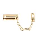 Jedo Security Door Chains 200mm Polished Brass