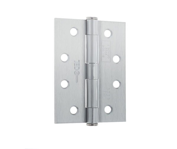 Frelan Jedo Grade 7 Steel Heavy Duty Button Tip Hinges 102x76x2.5mm Satin Chrome