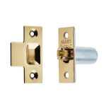 Jedo Adjustable Rollerbolt Catches with Brass Roller 36mm Polished Brass