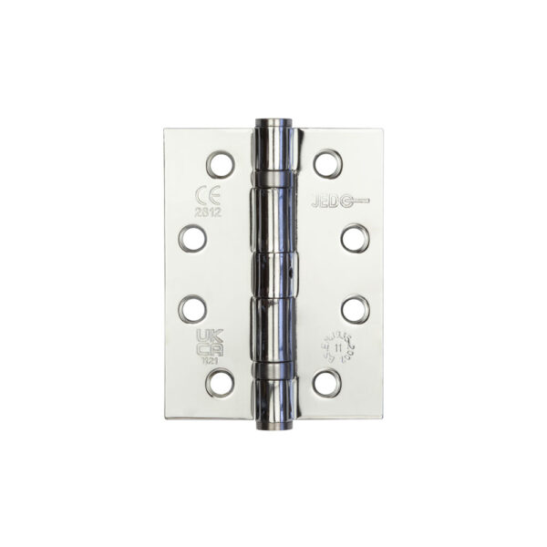 Jedo Grade 11 Steel Ball Bearing Hinges 102x76mm Polished Chrome