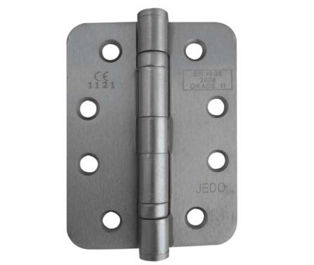 Jedo Grade 11 Radiused Steel Ball Bearing Hinges 102x76mm Satin Nickel