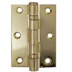 Jedo Grade 7 Steel Ball Bearing Hinges 76x50mm Electro Brassed
