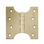 Budget Parliament Hinges 102x100x4mm Polished Brass