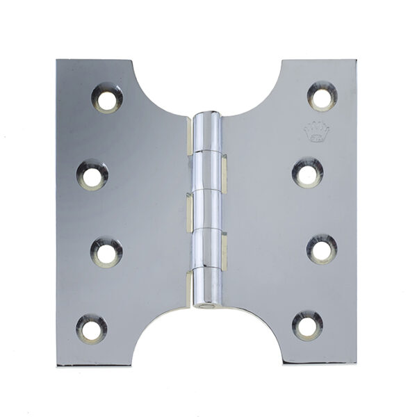 Budget Parliament Hinges 102x124x4mm Polished Chrome