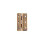 Double Phosphor Bronze Washered Hinges 76x50x2.5mm Antique Brass