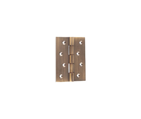 Double Phosphor Bronze Washered Hinges 102x76x3mm Antique Brass