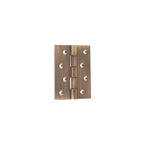 Double Phosphor Bronze Washered Hinges 102x76x3mm Antique Brass