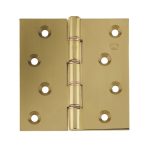 Projection Hinges 102x102x3mm Polished Brass