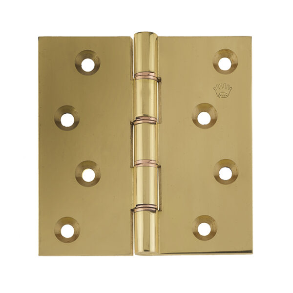 Projection Hinges 102x102x3mm Polished Brass