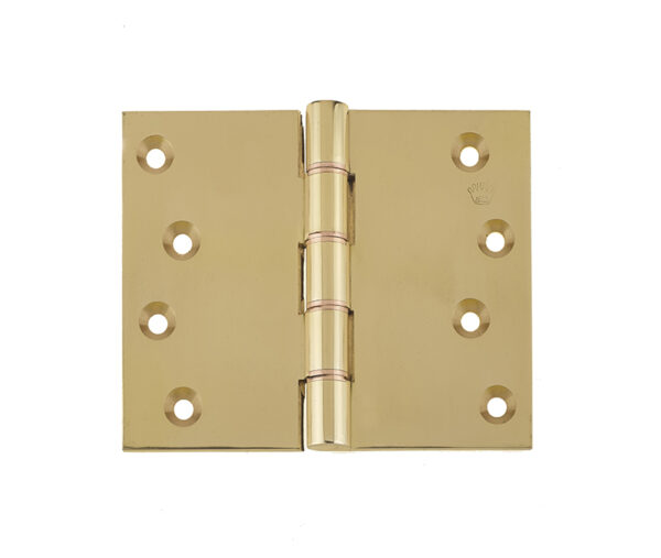 Frelan Projection Hinges 102x125x3.5mm Polished Brass