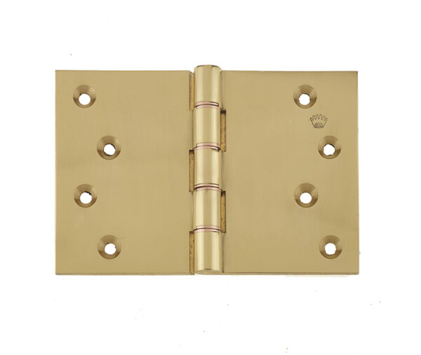 Frelan Projection Hinges 102x151x3.5mm Polished Brass