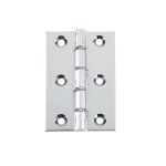 Double Phosphor Bronze Washered Hinge 76x50x3mm Polished Chrome