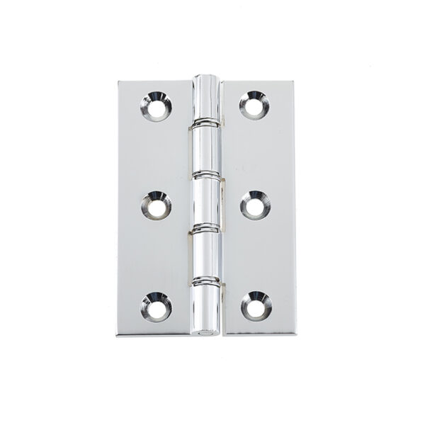 Double Phosphor Bronze Washered Hinge 76x50x3mm Polished Chrome