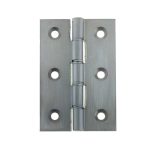 Double Phosphor Bronze Washered Hinge 76x50x3mm Satin Chrome