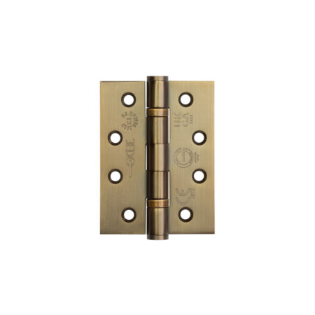 Frelan Certifire Stainless Steel Grade 13 Ball Bearing Hinges 102x76x3mm Antique Brass