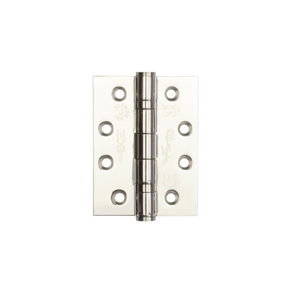 Certifire Stainless Steel Grade 13 Ball Bearing Hinges 102x76x3mm Polished Stainless Steel
