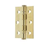 Jedo Stainless Steel Grade 7 Ball Bearing Hinges 76x50mm Electro Brassed